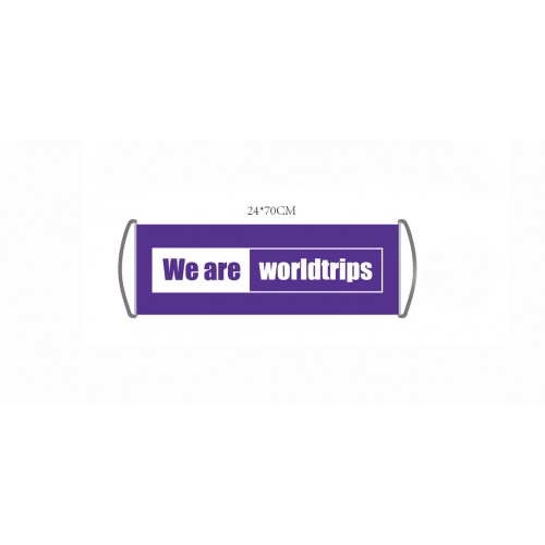 We are Worldtrips 手拉旗