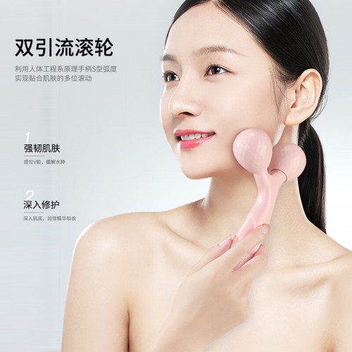 3D滚轮脸部按摩仪面部提拉手动紧致肌肤瘦脸美容仪器_RSD-ZWTS06