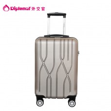 外交官_万向轮拉杆箱HM-6082 香槟金 20英寸